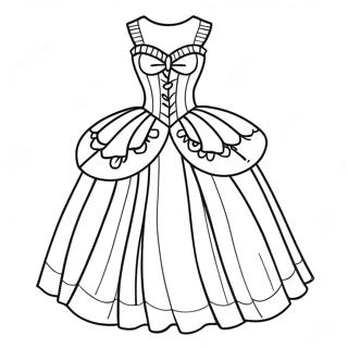 Page A Colorier De Belle Robe De Bal 7514-6107