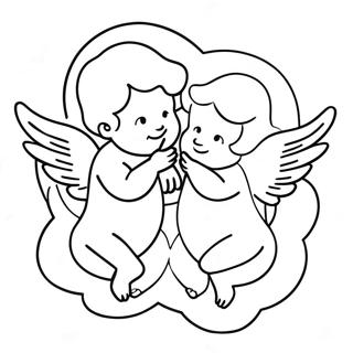 Page A Colorier De Cherubins Angeliques 7535-6127