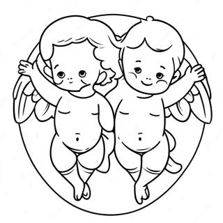 Page A Colorier De Cherubins Angeliques 7535-6128