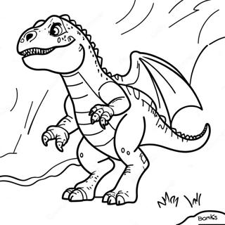 Page A Colorier Indominus Rex Rugissant 7565-6150