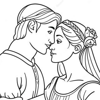 Page A Colorier Romantique Romeo Et Juliette 7605-6181