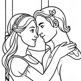 Page A Colorier Romantique Romeo Et Juliette 7605-6183