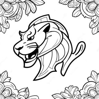 Page A Colorier Du Logo Des Detroit Lions 7644-6212