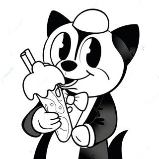 Page A Colorier De Tuxedo Sam Avec Une Glace 7685-6247