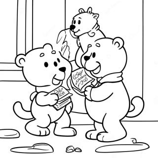 Les Ours Berenstain Pages À Colorier