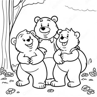 Page A Colorier Aventure Familiale Des Ours Berenstain 7735-6286