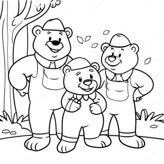 Page A Colorier Aventure Familiale Des Ours Berenstain 7735-6287