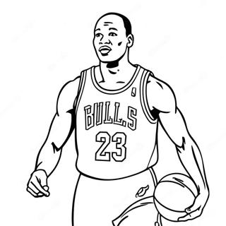 Michael Jordan Pages À Colorier