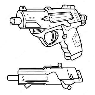 Page A Colorier De Pistolet Nerf 7774-6314