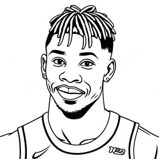 Ja Morant Pages À Colorier