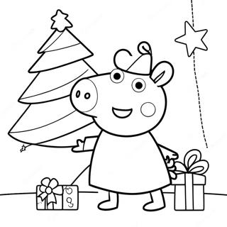 Peppa Pig Noël Pages À Colorier