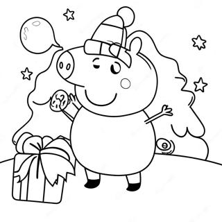 Page A Colorier De Noel De Peppa Pig 7834-6363