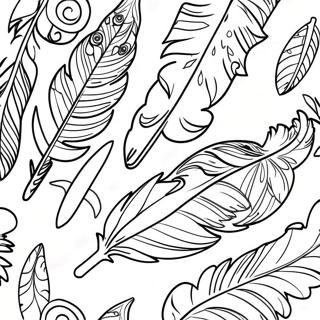 Plume Pages À Colorier