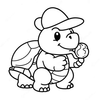 Page A Colorier Koopa Mignon Avec Une Coquille 7905-6424