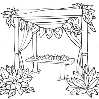 Page A Colorier Decorations De Souccot Colorees 7915-6429