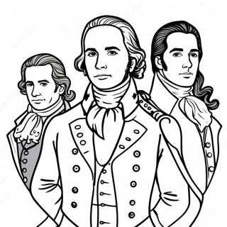 Page A Colorier Personnages Du Musical Hamilton 7925-6438