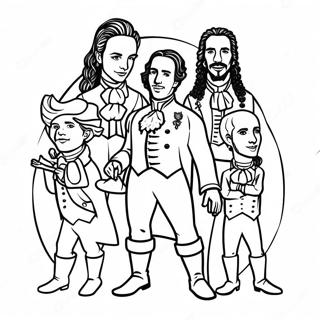 Page A Colorier Personnages Du Musical Hamilton 7925-6439