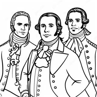 Page A Colorier Personnages Du Musical Hamilton 7925-6440