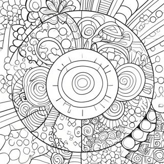 Page A Colorier Cercle Geometrique Amusant 7945-6453