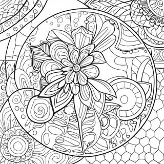 Page A Colorier Cercle Geometrique Amusant 7945-6455