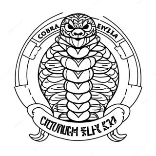 Page A Colorier Logo Cobra Kai 7964-6467