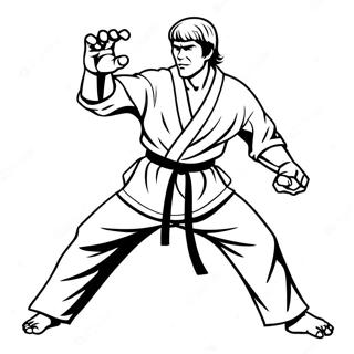 Page A Colorier Dojo Cobra Kai 7965-6469