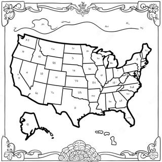 Page A Colorier De La Carte Des Etats Unis 8074-6556