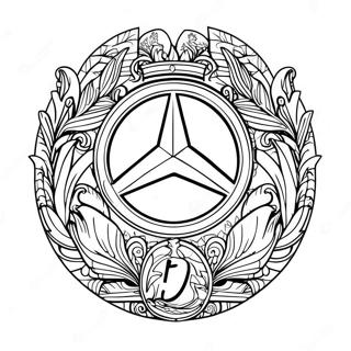 Page A Colorier Du Logo Mercedes 8094-6571