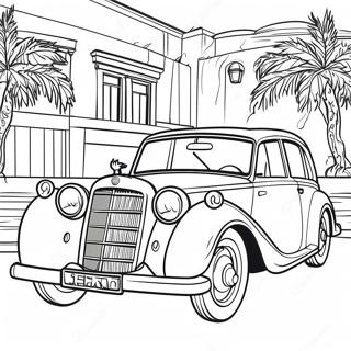 Page A Colorier De La Voiture Classique Mercedes 8095-6576