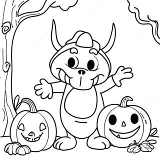 Grande Page A Colorier Halloween Disney 8134-6602