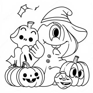 Page A Colorier Halloween Des Personnages Disney Effrayants 8135-6608