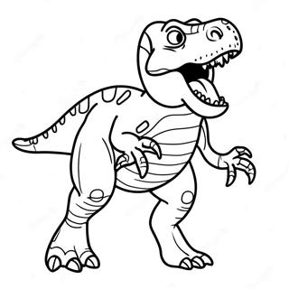 Page A Colorier Dun T Rex Rugissant 8176-6629