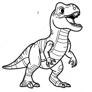 Page A Colorier Dun T Rex Rugissant 8176-6630