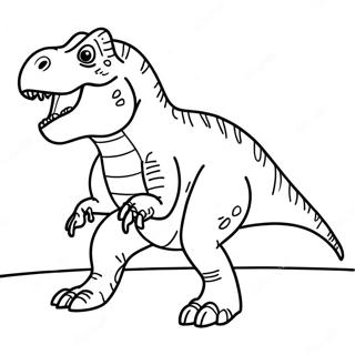 Page A Colorier Dun T Rex Rugissant 8176-6631