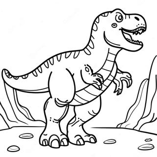 Page A Colorier Dun T Rex Rugissant 8176-6632