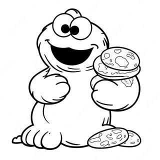 Page A Colorier De Cookie Monster 821-656