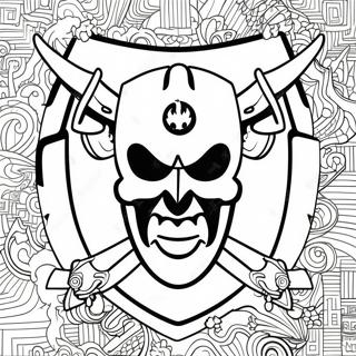 Page A Colorier Du Logo Des Raiders 8225-6667