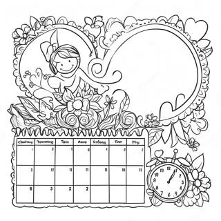 Page A Colorier Du Calendrier 8235-6675