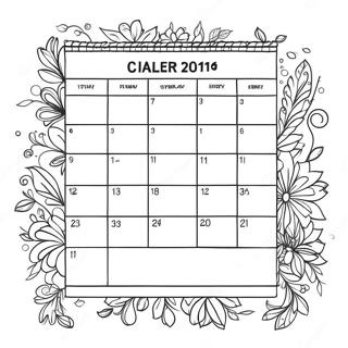 Page A Colorier Du Calendrier 8235-6676