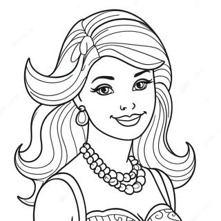 Page A Colorier De Barbie Vintage 8265-6699