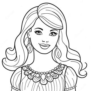 Page A Colorier De Barbie Vintage 8265-6700