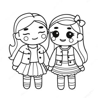 Page A Colorier Des Filles Bff Tumblr Mignonnes 8316-6746