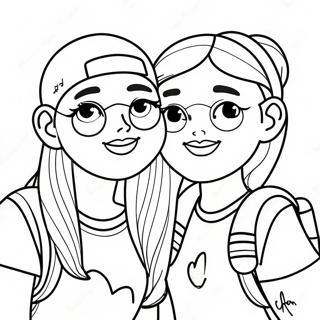 Page A Colorier Des Filles Bff Tumblr Mignonnes 8316-6747