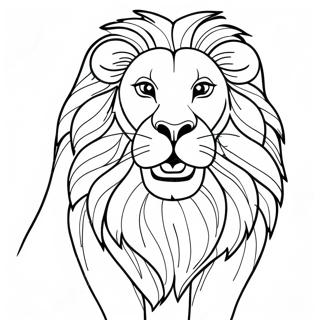Page A Colorier Lion Majestueux Rugissant 8366-6868