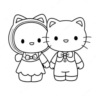 Page A Colorier Hello Kitty Et Cher Daniel 8405-6886