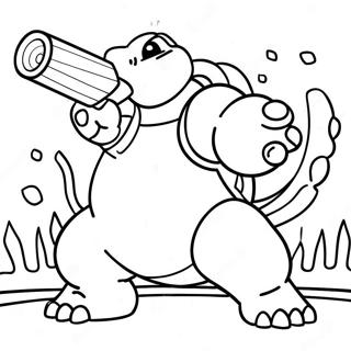 Page A Colorier Blastoise Tirant Des Canons A Eau 8426-6905