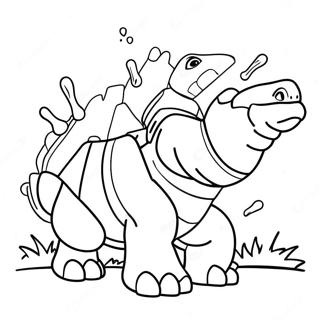 Page A Colorier Blastoise Tirant Des Canons A Eau 8426-6907