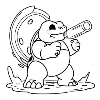 Page A Colorier Blastoise Tirant Des Canons A Eau 8426-6908