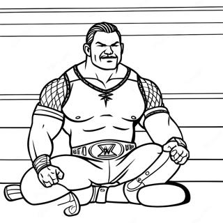 Page A Colorier Relaxante Wrestler Wwe 842-673