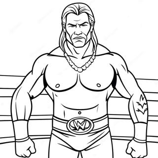 Page A Colorier Relaxante Wrestler Wwe 842-676